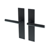 Black Door Hardware with backplate